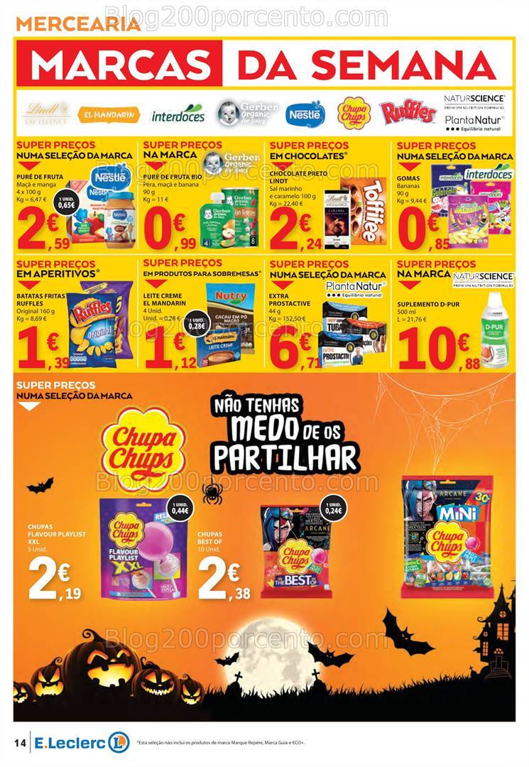 Antevisão Folheto E-LECLERC Promoções de 17 a 23 outubro