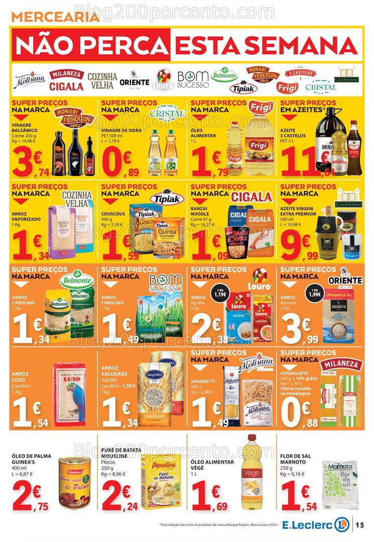 Antevisão Folheto E-LECLERC Promoções de 17 a 23 outubro