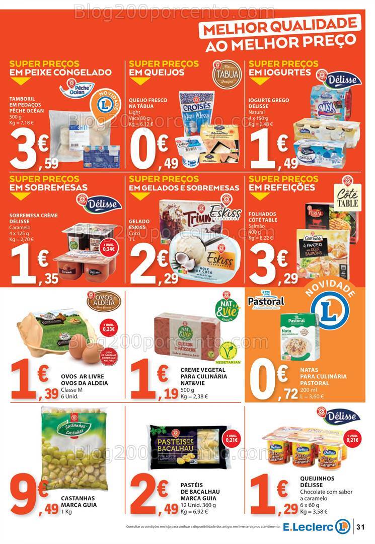 Antevisão Folheto E-LECLERC Promoções de 17 a 23 outubro