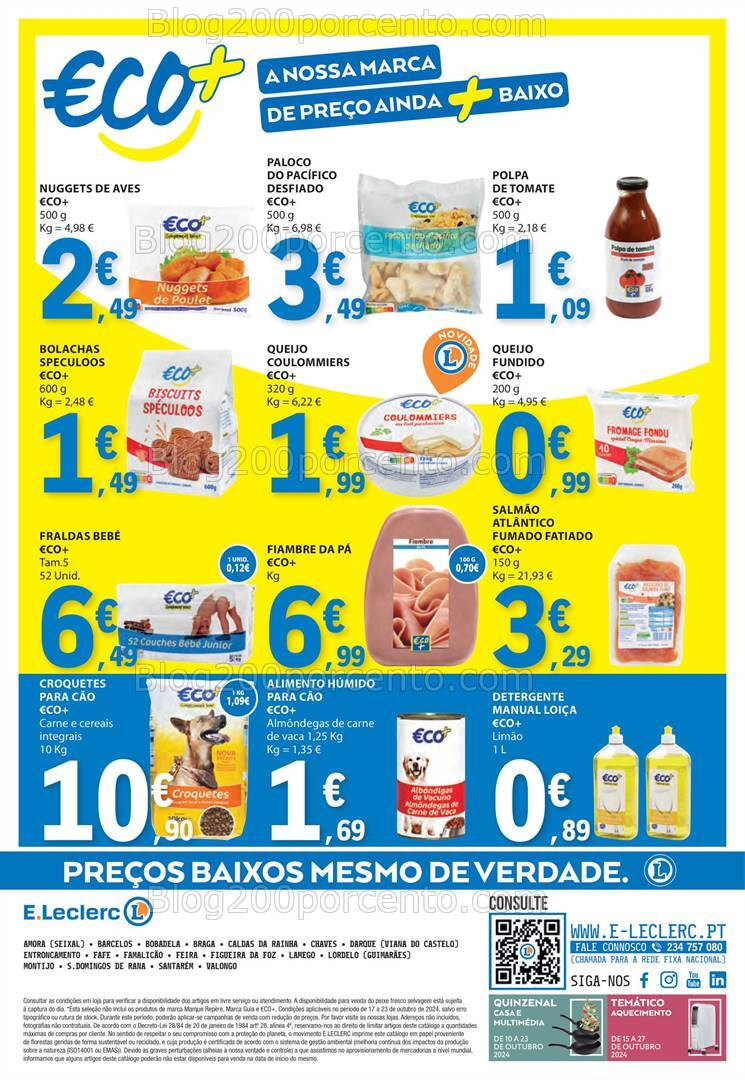Antevisão Folheto E-LECLERC Promoções de 17 a 23 outubro
