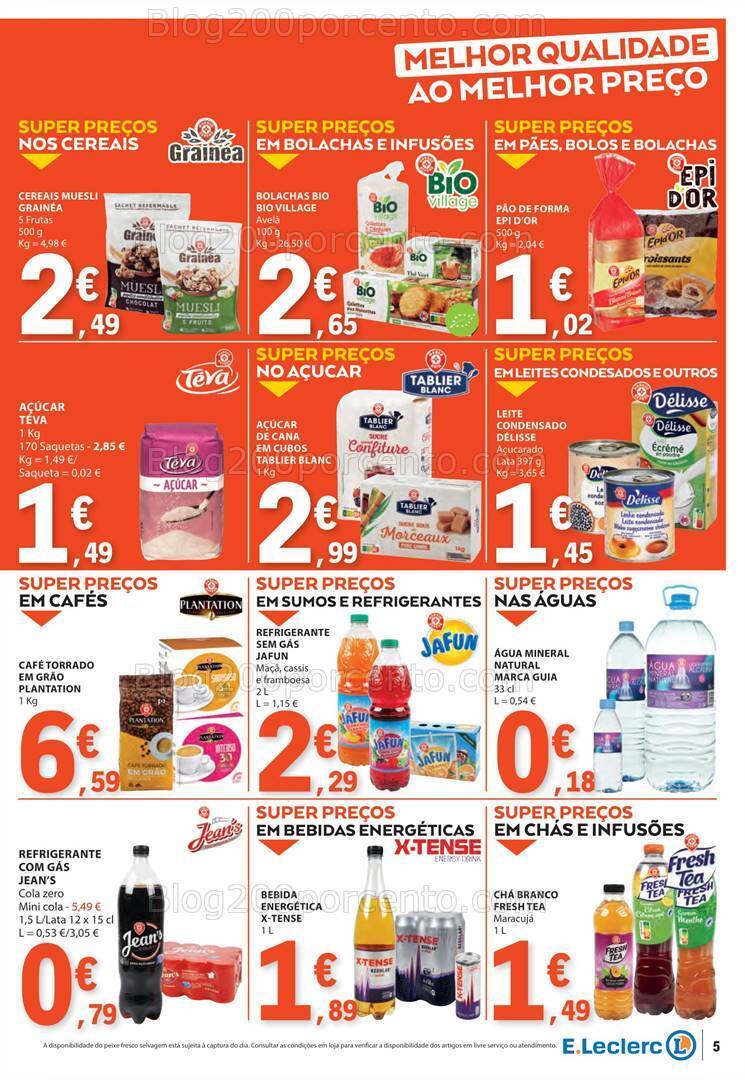 Antevisão Folheto E-LECLERC Promoções de 1 a 7 fevereiro