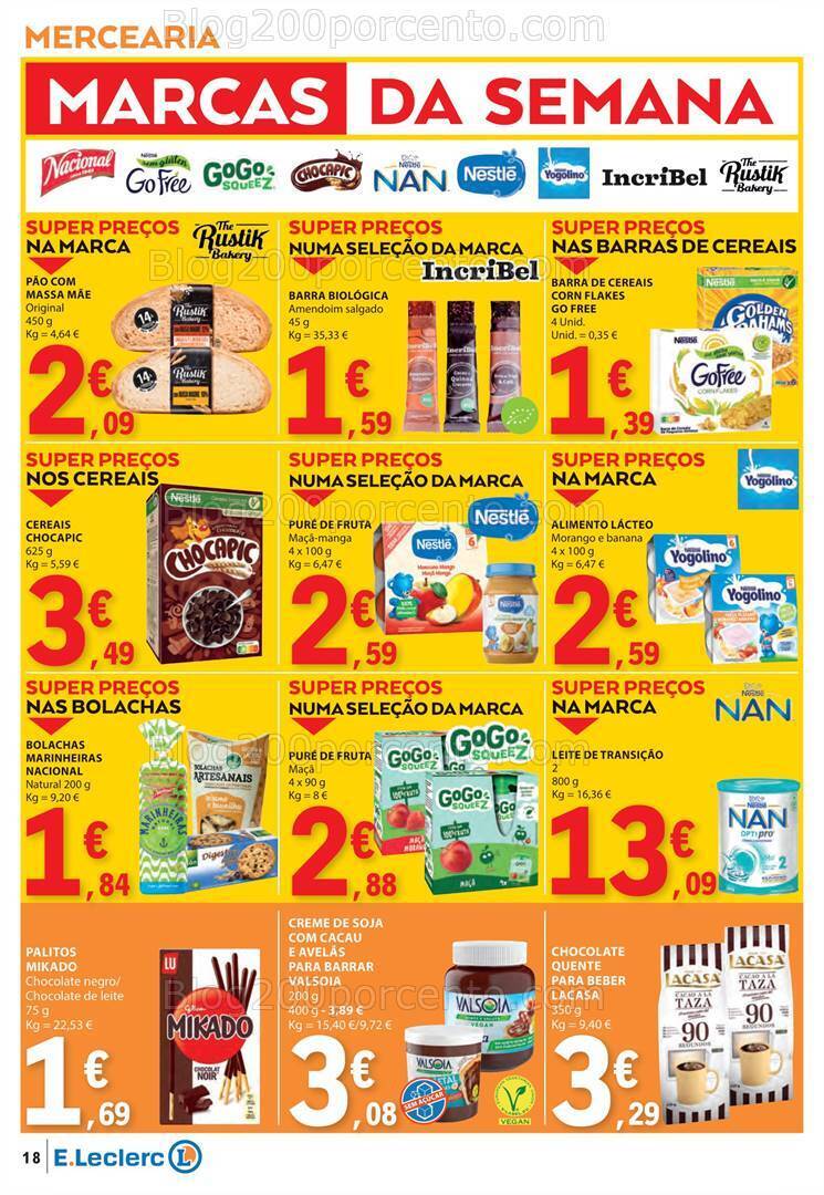 Antevisão Folheto E-LECLERC Promoções de 1 a 7 fevereiro