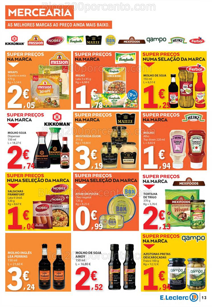 Antevisão Folheto E-LECLERC Promoções de 20 a 26 março