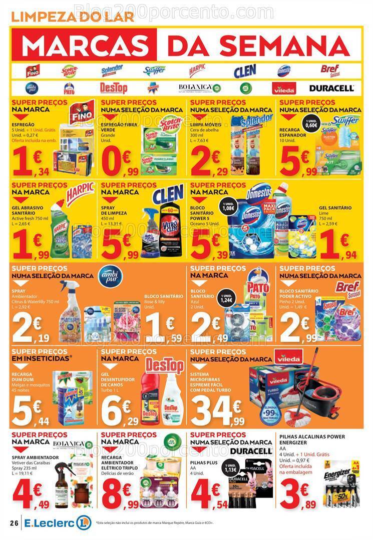 Antevisão Folheto E-LECLERC Promoções de 27 junho a 3 julho
