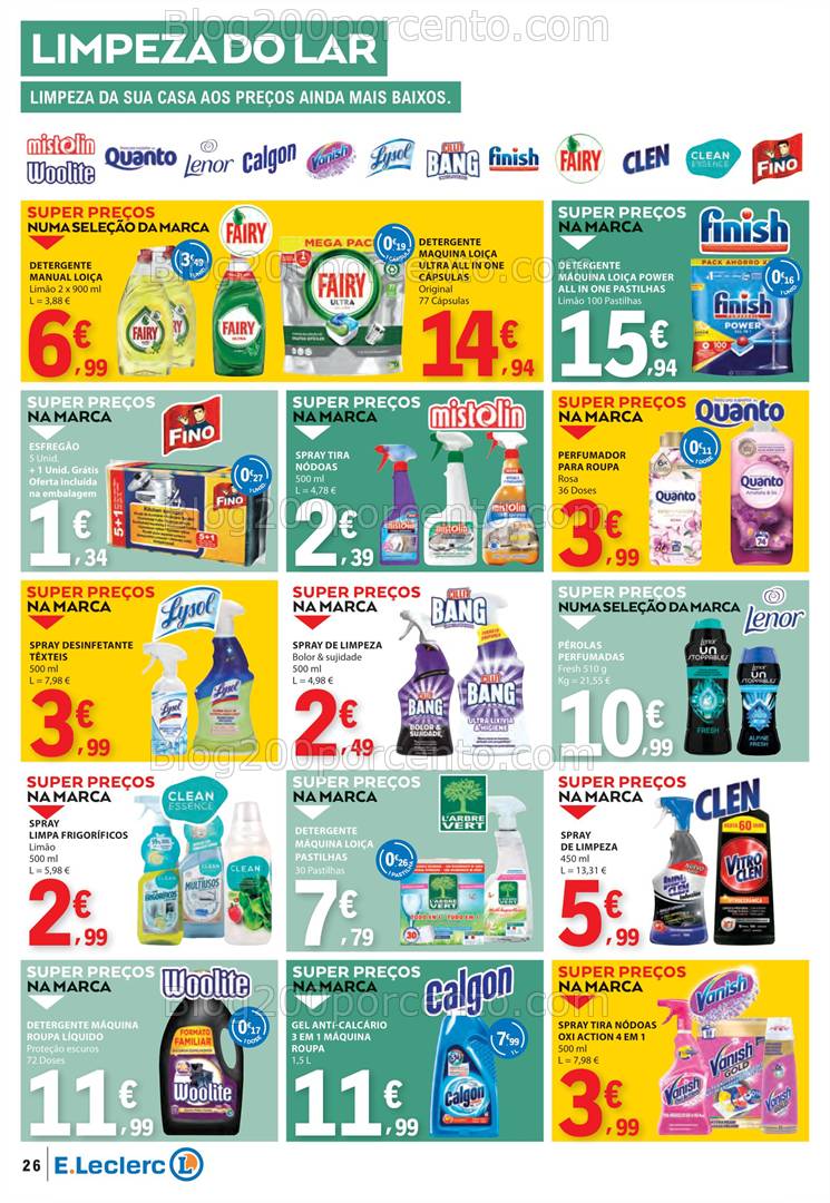 Antevisão Folheto E-LECLERC Promoções de 27 março a 2 abril