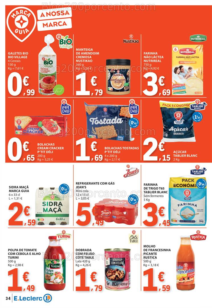 Antevisão Folheto E-LECLERC Promoções de 27 março a 2 abril