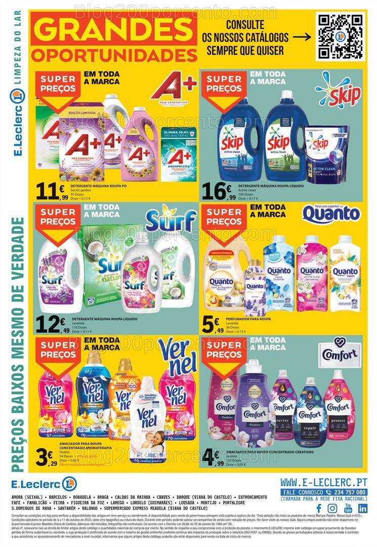 Antevisão Folheto E-LECLERC Promoções de 5 a 11 outubro