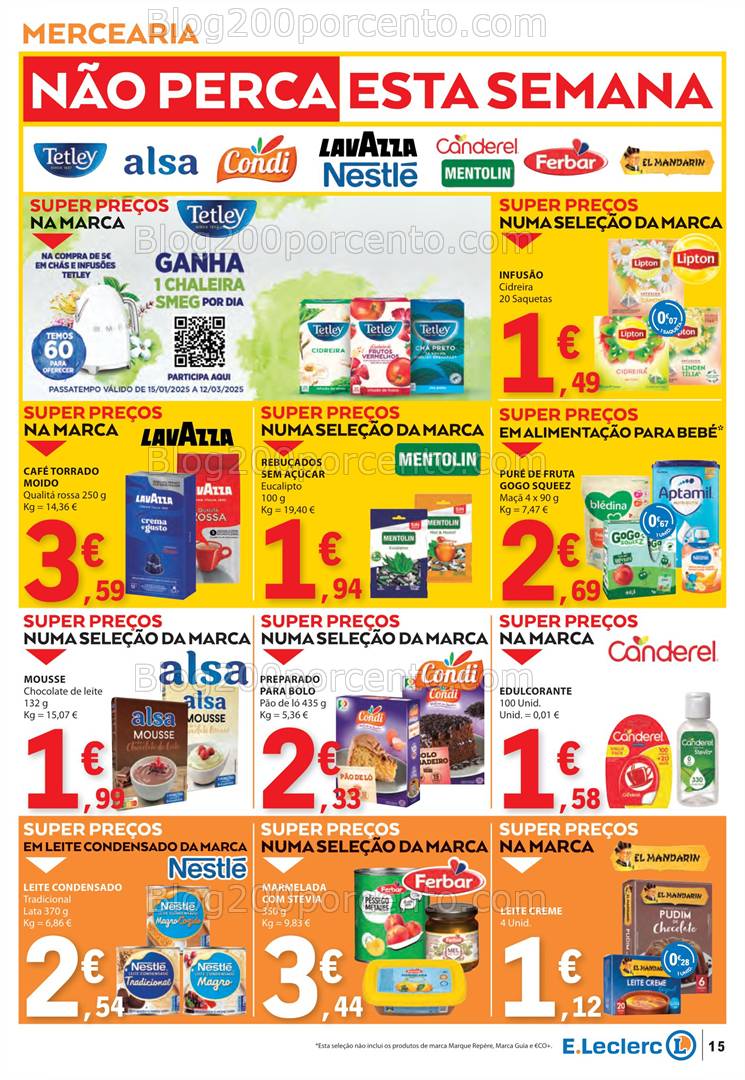 Antevisão Folheto E-LECLERC Promoções de 6 a 12 março