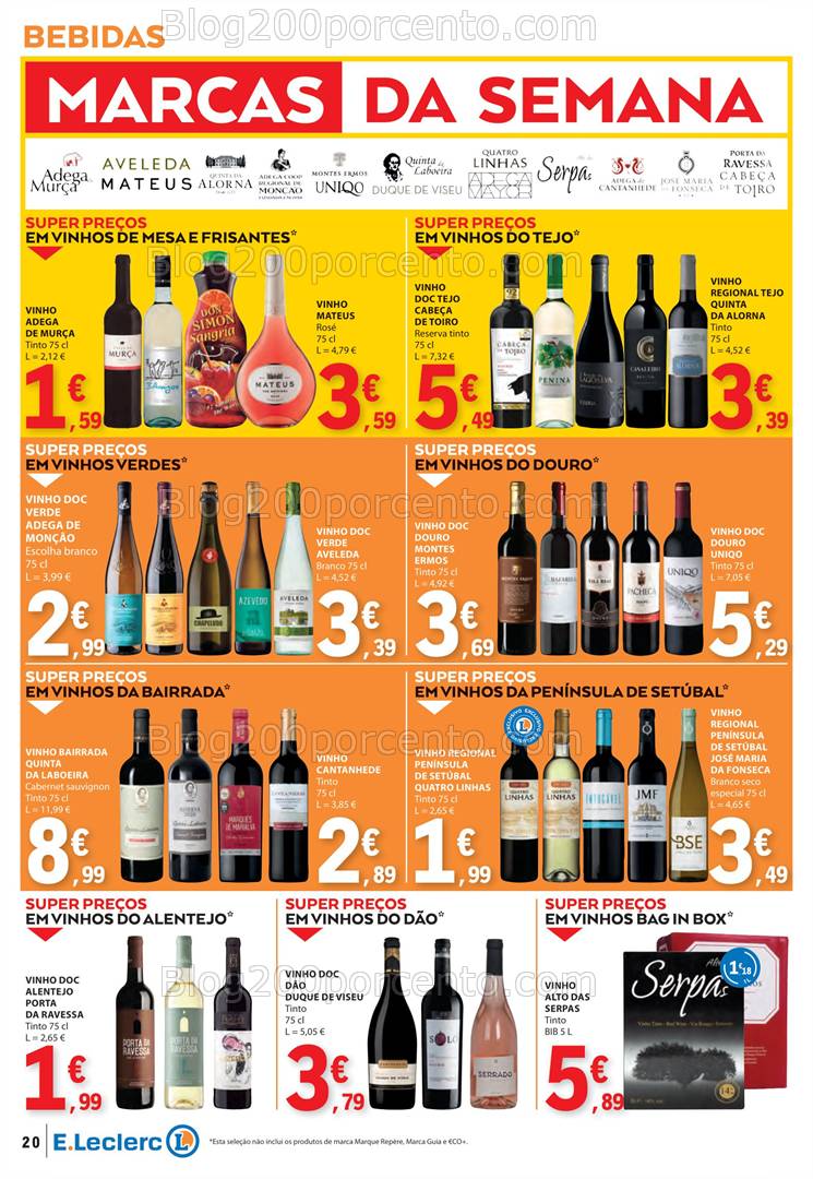 Antevisão Folheto E-LECLERC Promoções de 6 a 12 março