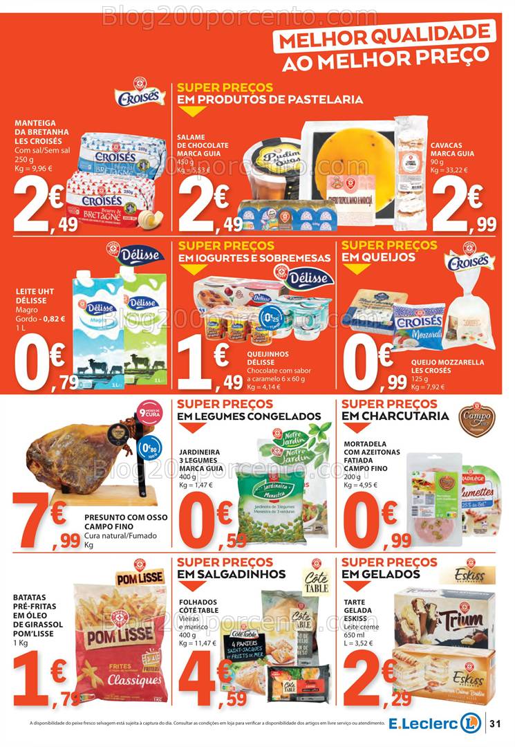 Antevisão Folheto E-LECLERC Promoções de 6 a 12 março