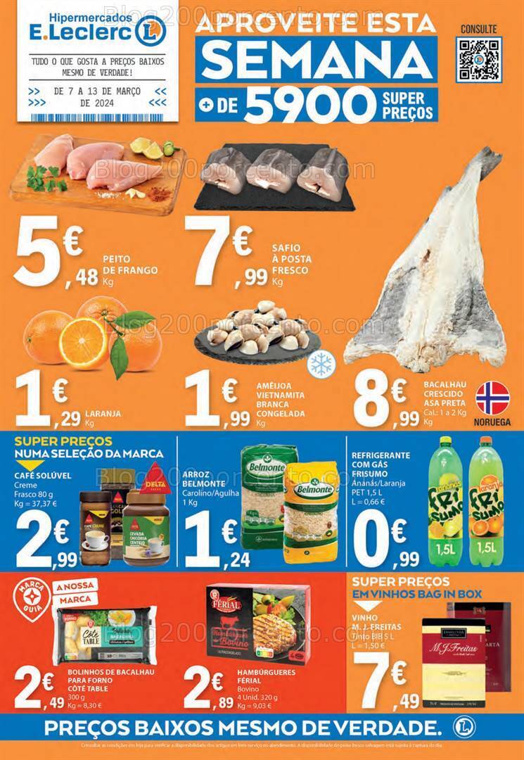 Antevisão Folheto E-LECLERC Promoções de 7 a 13 março