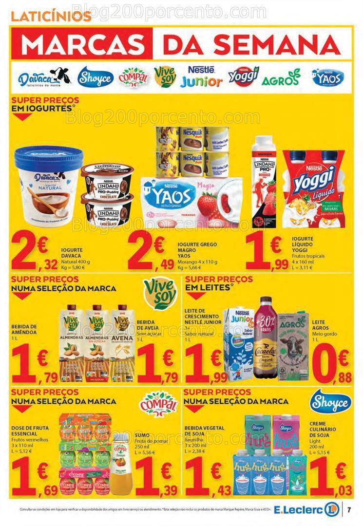 Antevisão Folheto E-LECLERC Promoções de 7 a 13 março