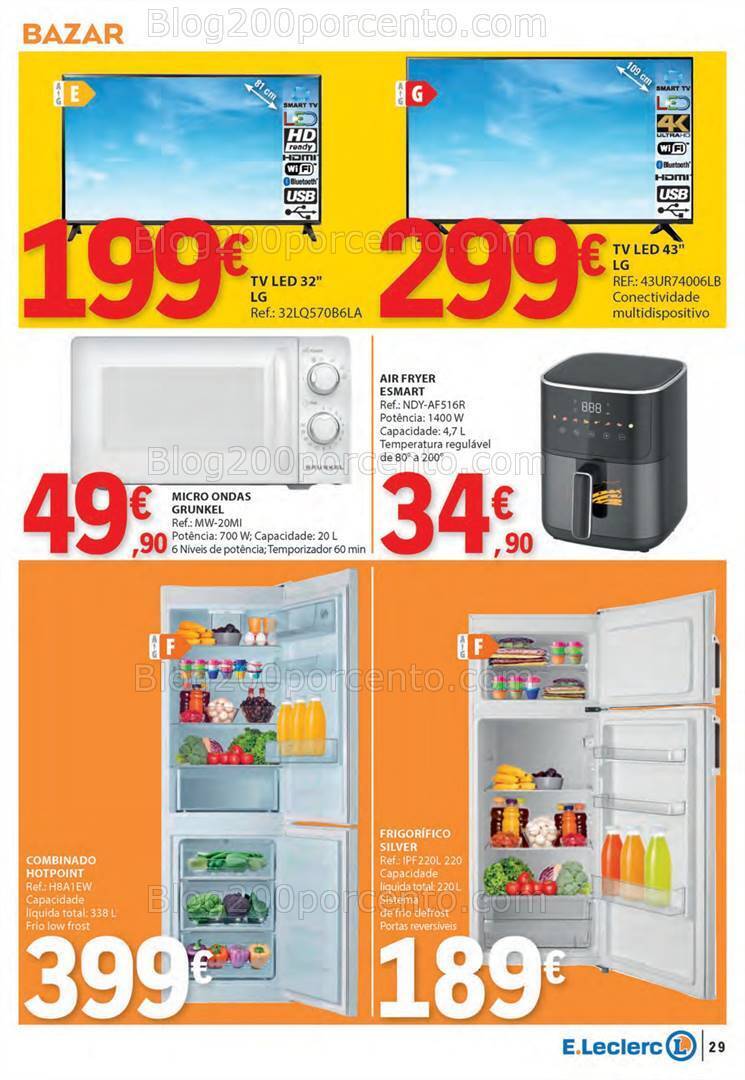 Antevisão Folheto E-LECLERC Promoções de 7 a 13 março