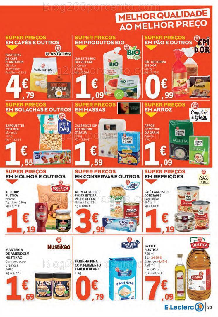 Antevisão Folheto E-LECLERC Promoções de 7 a 13 março