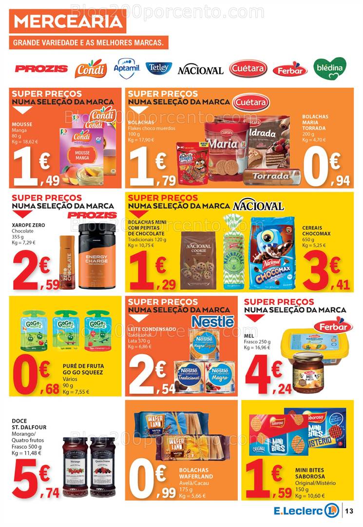 Antevisão Folheto E-LECLERC Promoções a partir de 8 a 14 maio all