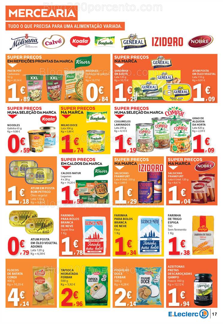 Antevisão Folheto E-LECLERC Promoções a partir de 8 a 14 maio all