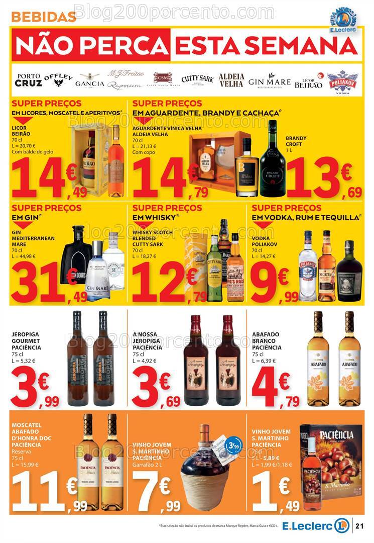 Antevisão Folheto E-LECLERC Promoções de 31 outubro a 6 novembro