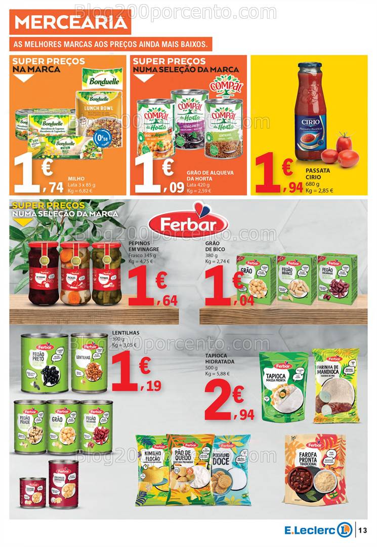 Antevisão Folheto E-LECLERC Promoções de 22 a 30 abril