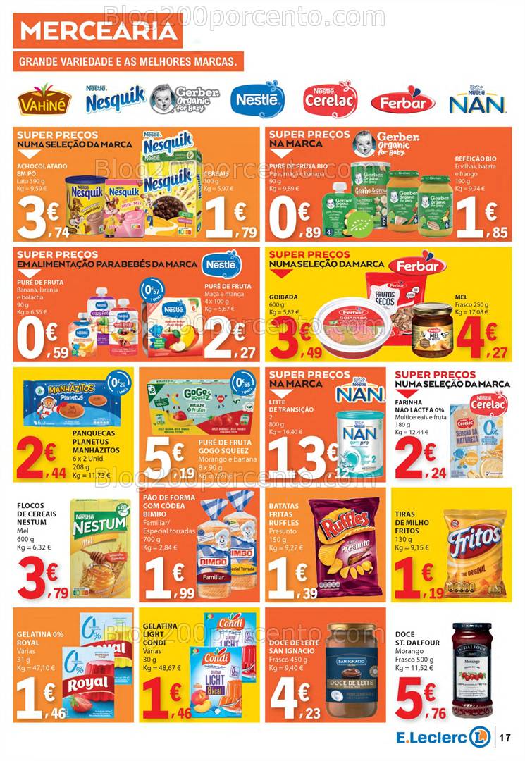 Antevisão Folheto E-LECLERC Promoções de 22 a 30 abril