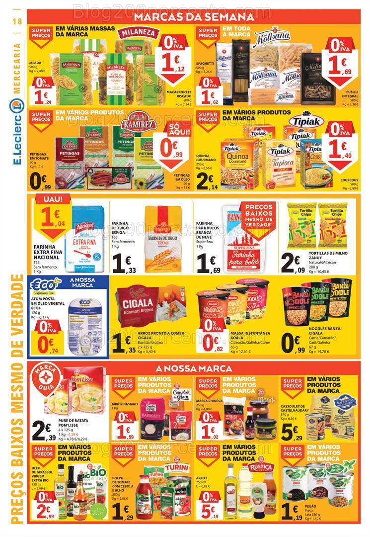 Antevisão Folheto E-LECLERC Promoções de 19 a 25 outubro