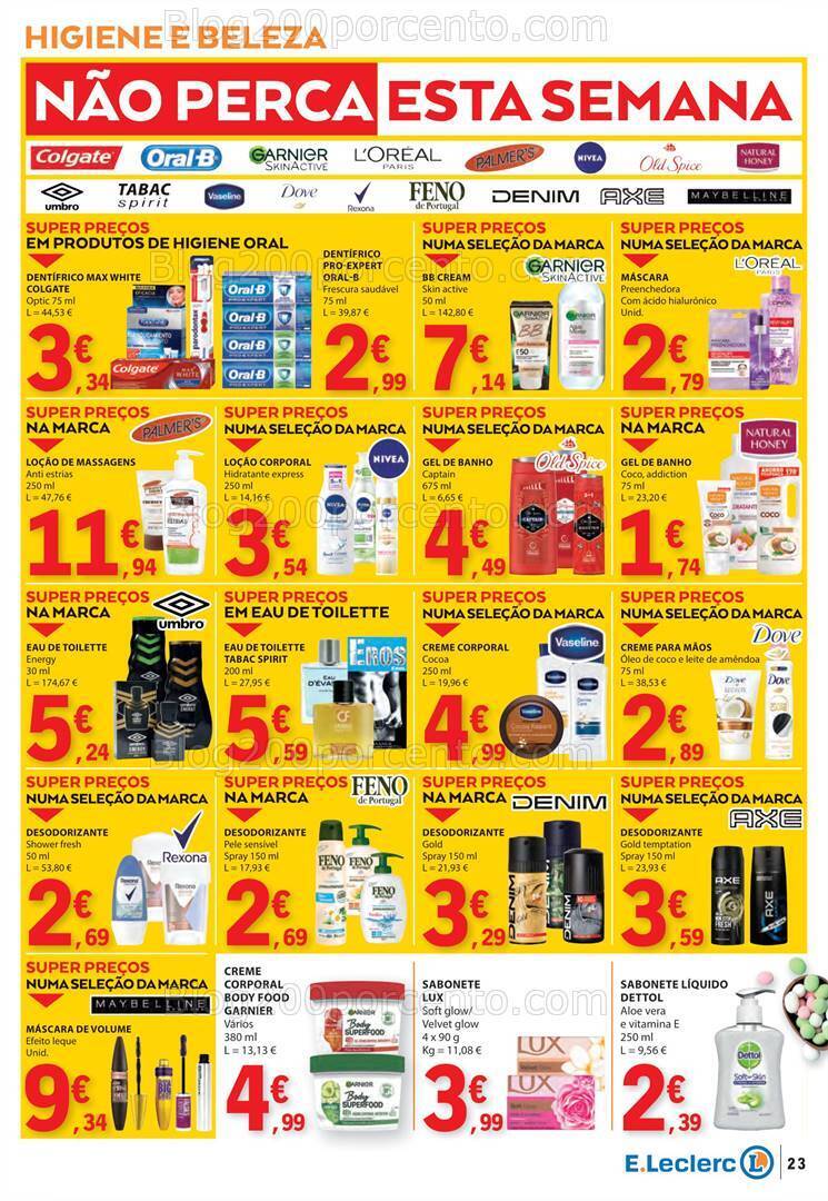Antevisão Folheto E-LECLERC Promoções de 21 a 27 março