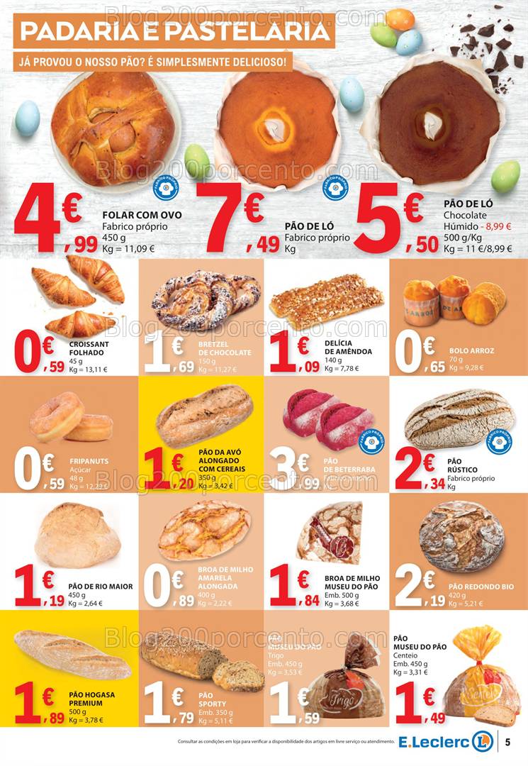 Antevisão Folheto E-LECLERC Promoções de 3 a 9 abril