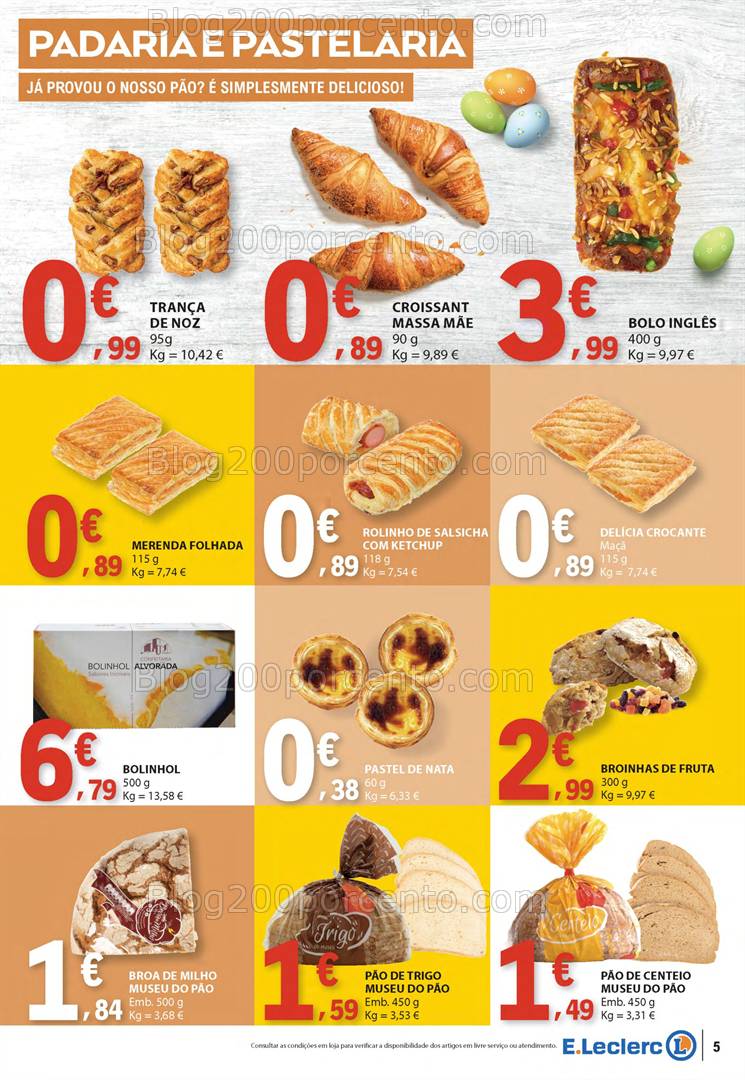 Antevisão Folheto E-LECLERC Páscoa + Promoções de 10 a 21 abril