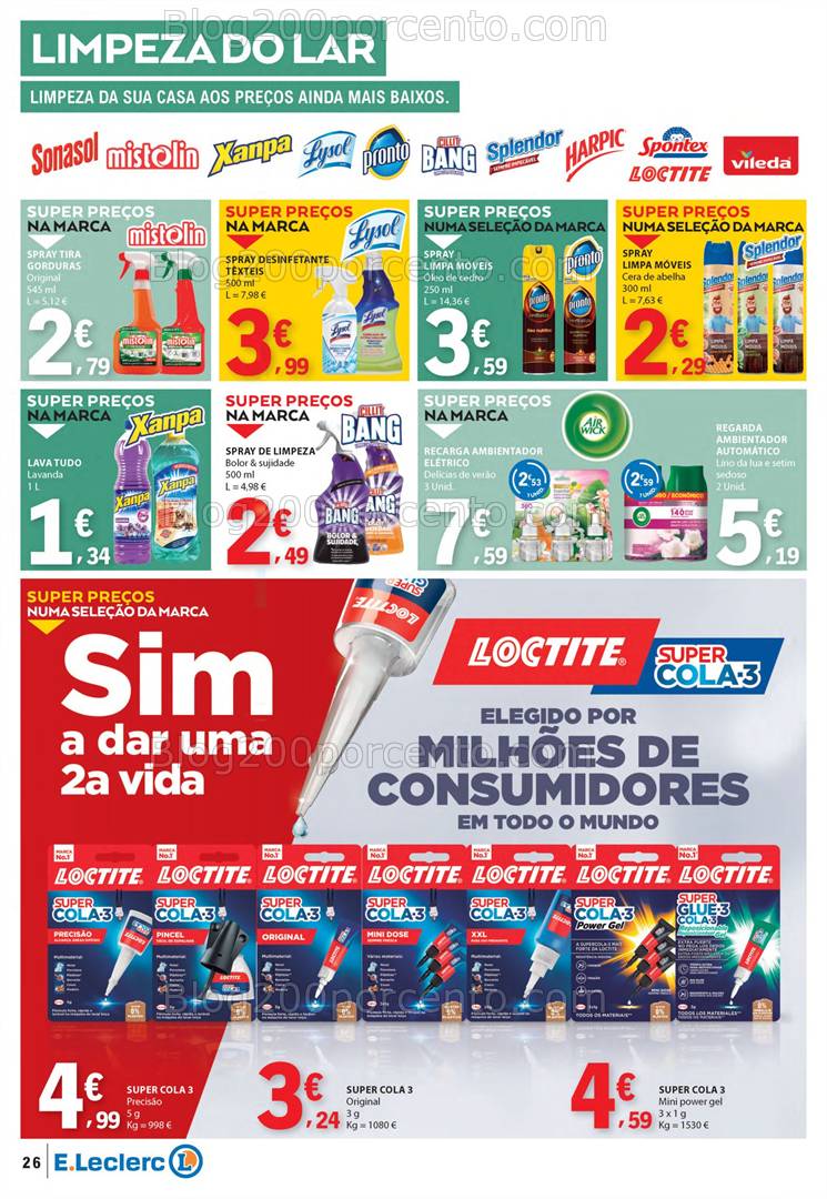 Antevisão Folheto E-LECLERC Páscoa + Promoções de 10 a 21 abril