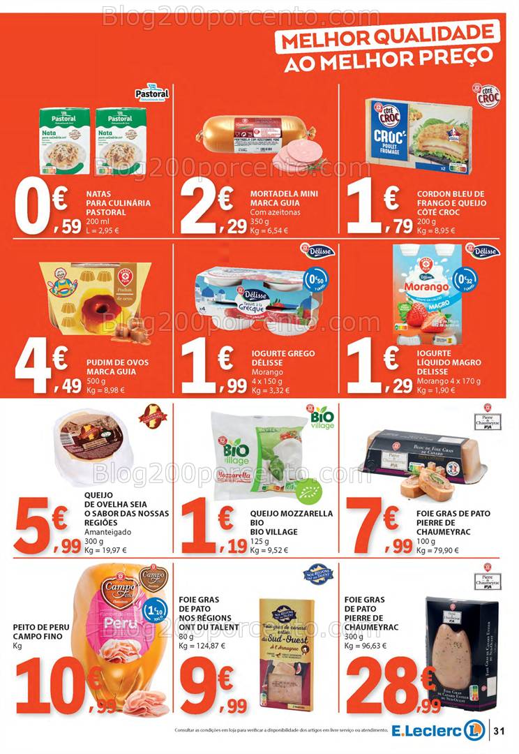 Antevisão Folheto E-LECLERC Páscoa + Promoções de 10 a 21 abril