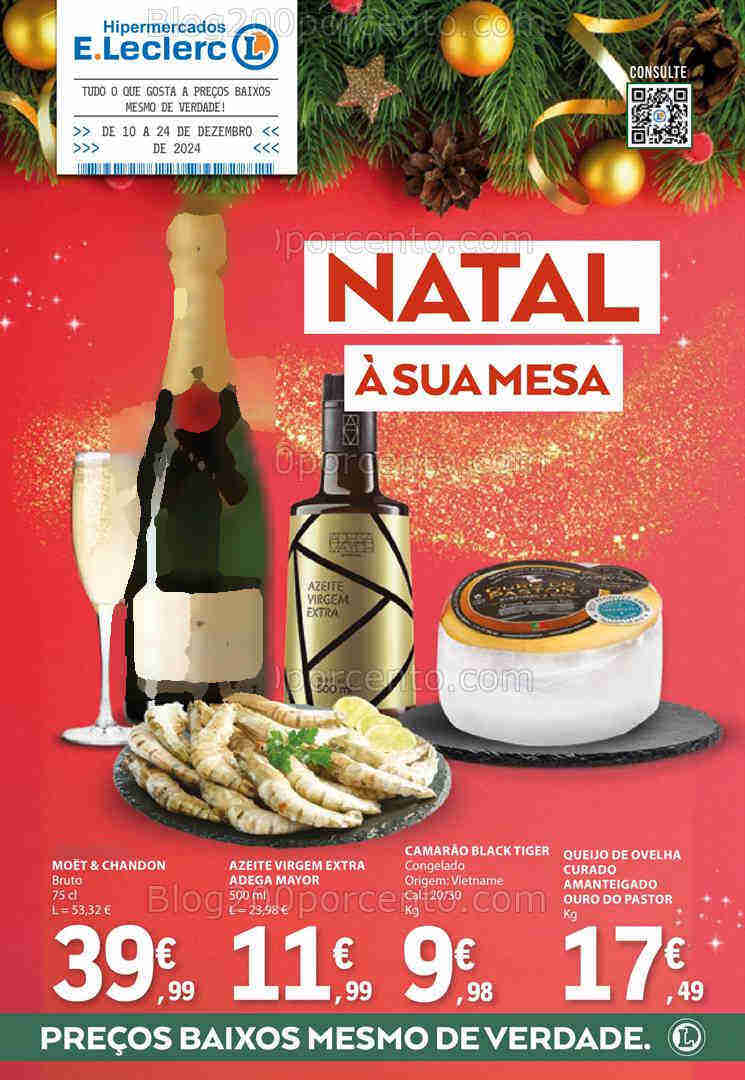 Antevisão Folheto E-LECLERC Natal Gourmet Promoções de 10 a 24 dezembro