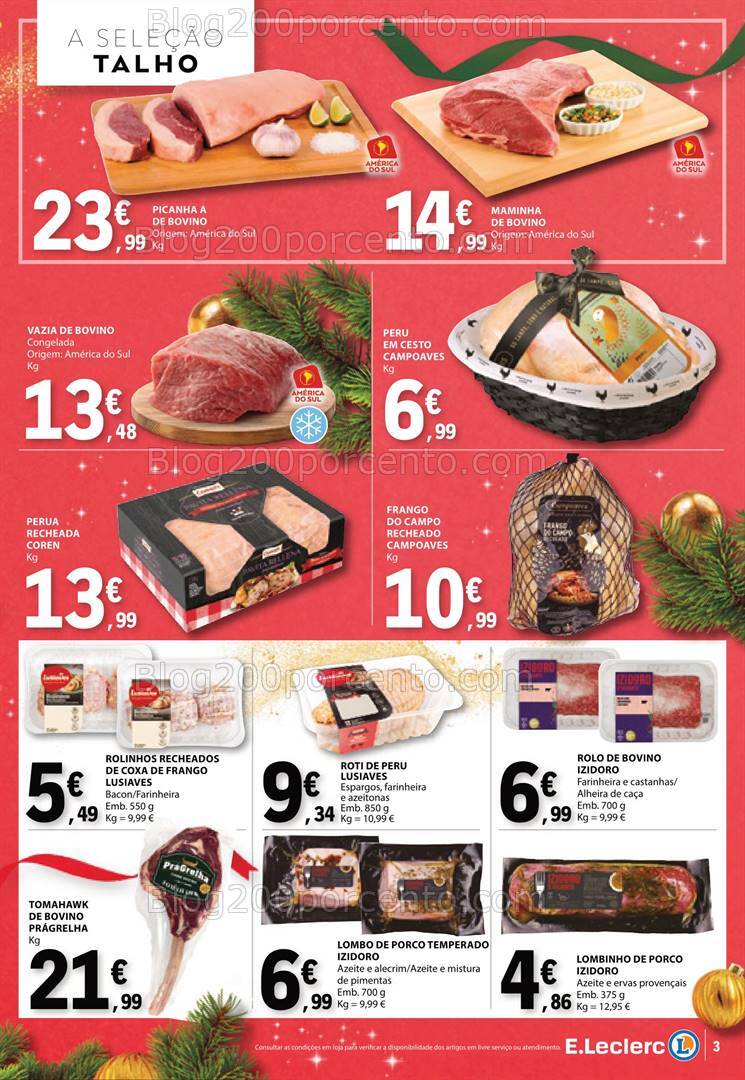 Antevisão Folheto E-LECLERC Natal Gourmet Promoções de 10 a 24 dezembro