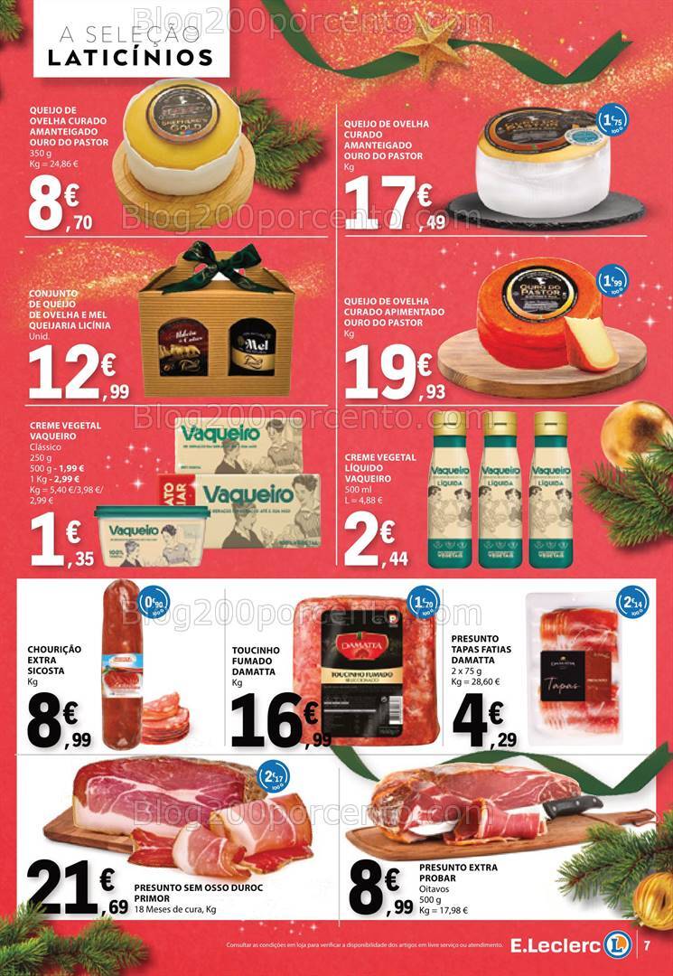 Antevisão Folheto E-LECLERC Natal Gourmet Promoções de 10 a 24 dezembro