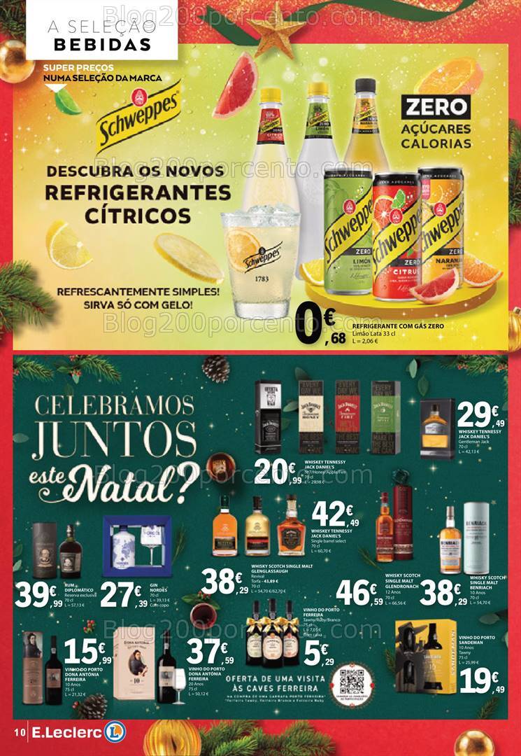 Antevisão Folheto E-LECLERC Natal Gourmet Promoções de 10 a 24 dezembro