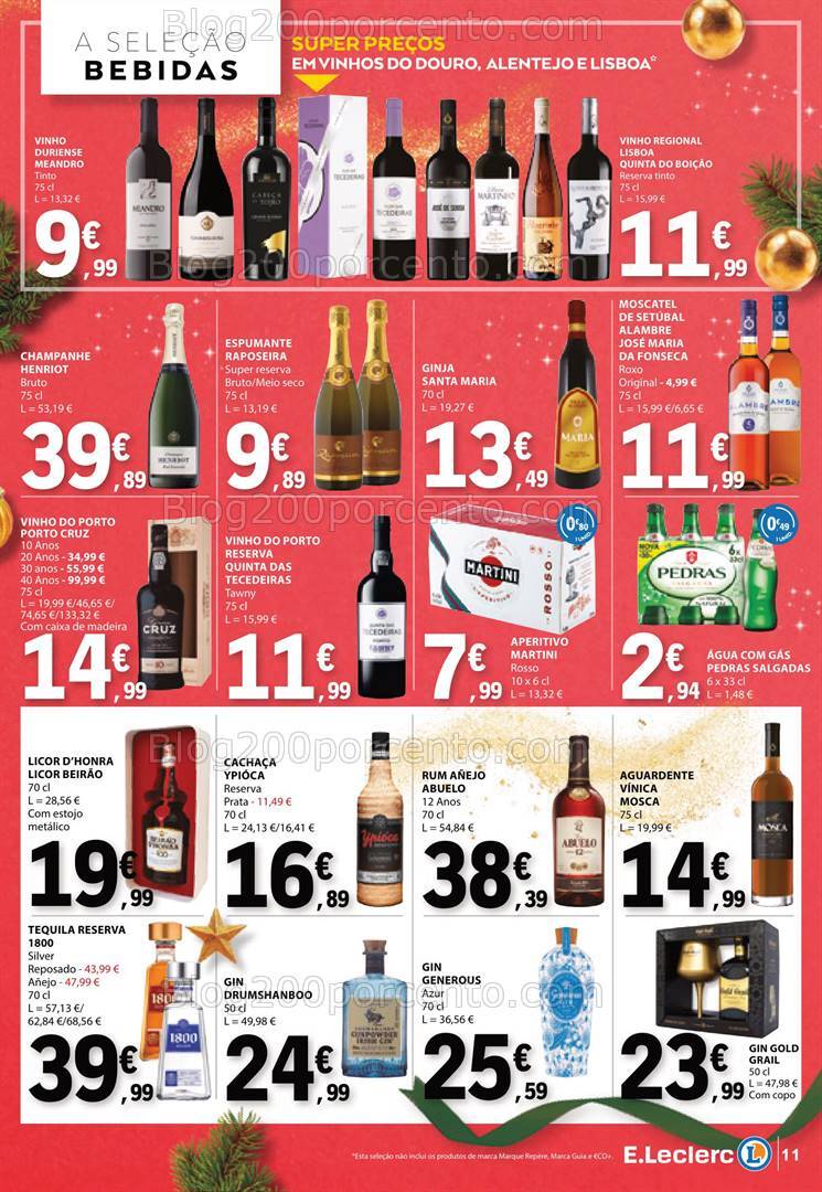 Antevisão Folheto E-LECLERC Natal Gourmet Promoções de 10 a 24 dezembro
