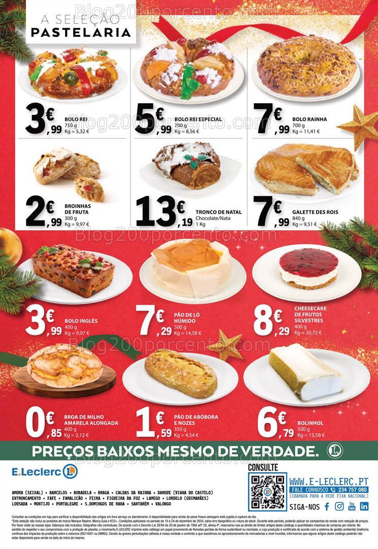 Antevisão Folheto E-LECLERC Natal Gourmet Promoções de 10 a 24 dezembro