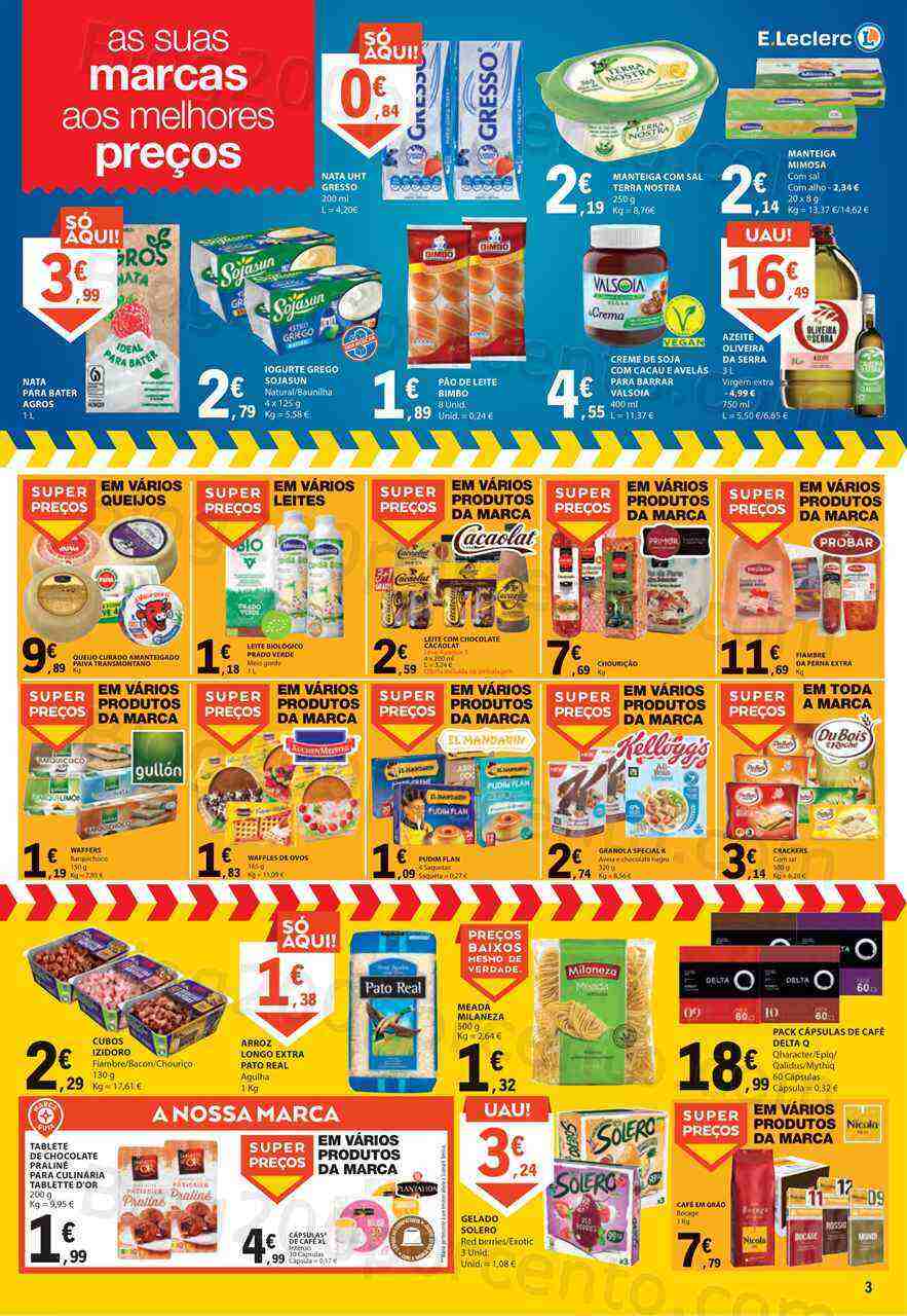 Antevisão Folheto E-LECLERC Promoções Fim de Semana - 17 a 19 março