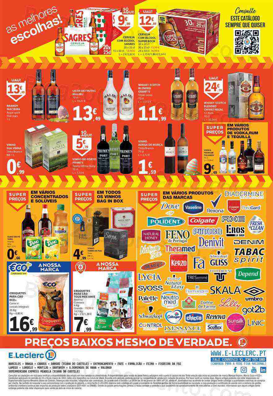 Antevisão Folheto E-LECLERC Promoções Fim de Semana - 24 a 26 março