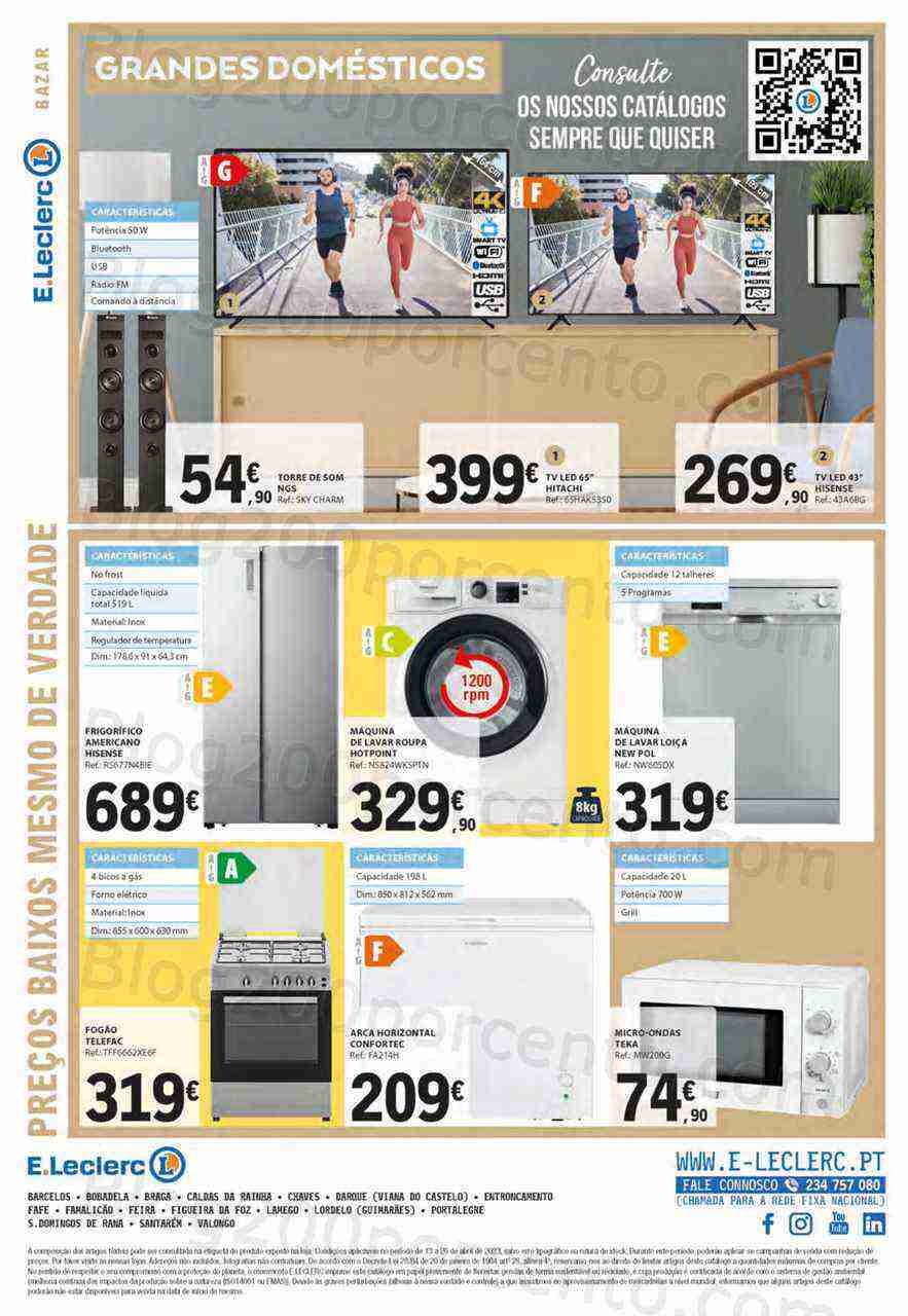 Antevisão Folheto E-LECLERC Bazar Promoções de 13 a 26 abril