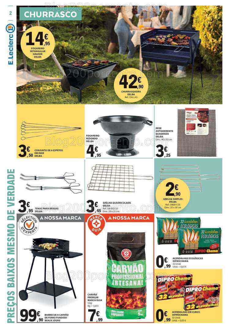 Antevisão Folheto E-LECLERC Bazar Verão Promoções de 20 julho a 2 agosto