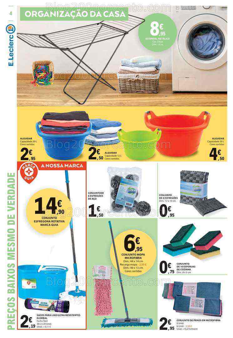 Antevisão Folheto E-LECLERC Bazar Verão Promoções de 20 julho a 2 agosto