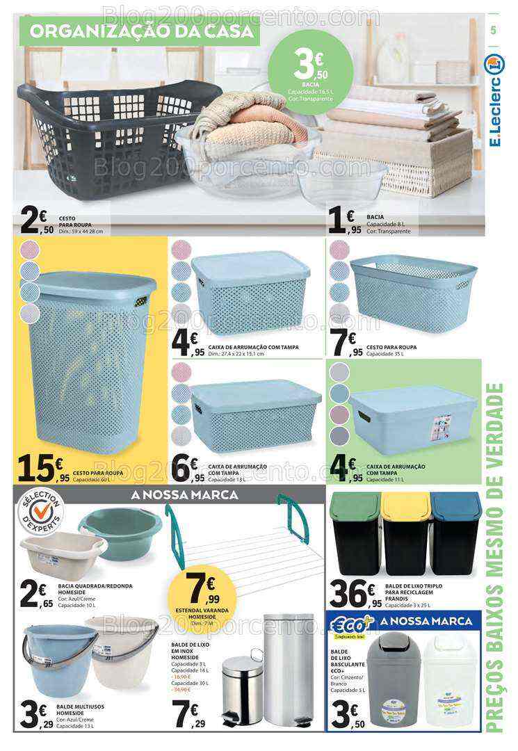 Antevisão Folheto E-LECLERC Bazar Verão Promoções de 20 julho a 2 agosto