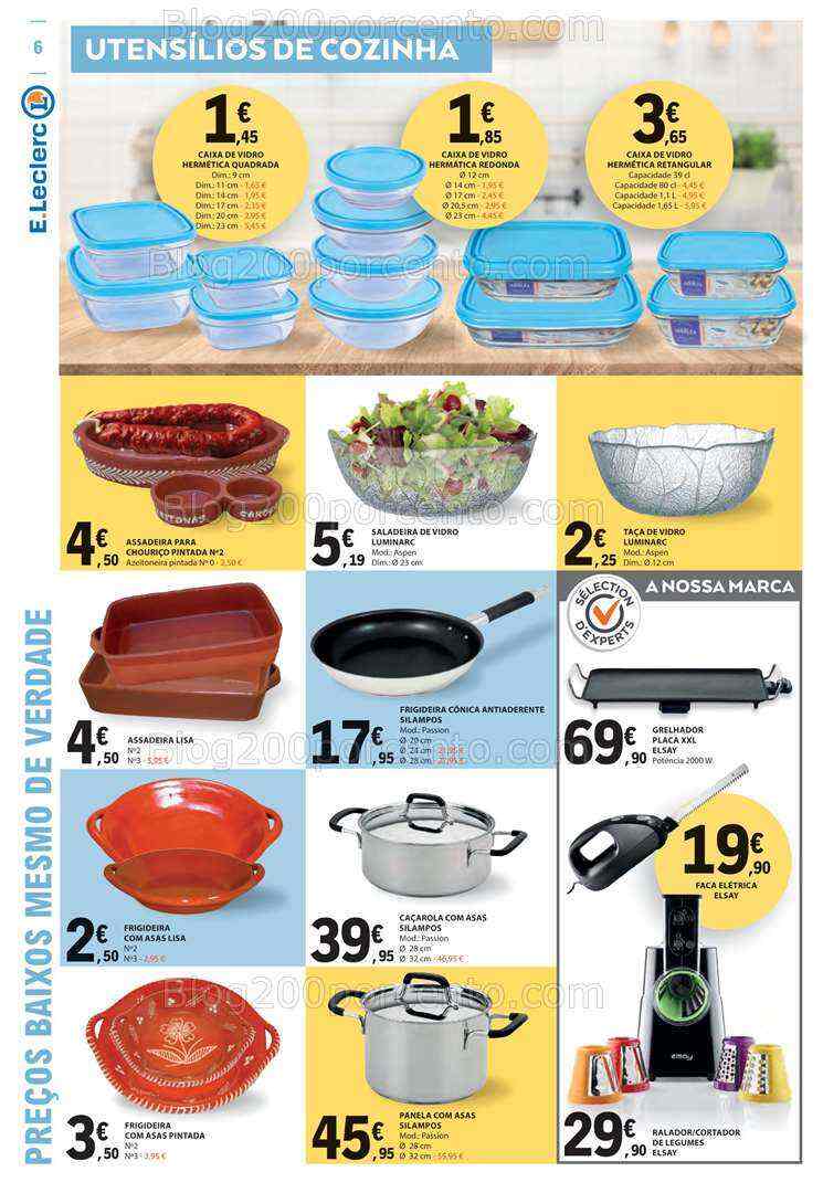 Antevisão Folheto E-LECLERC Bazar Verão Promoções de 20 julho a 2 agosto