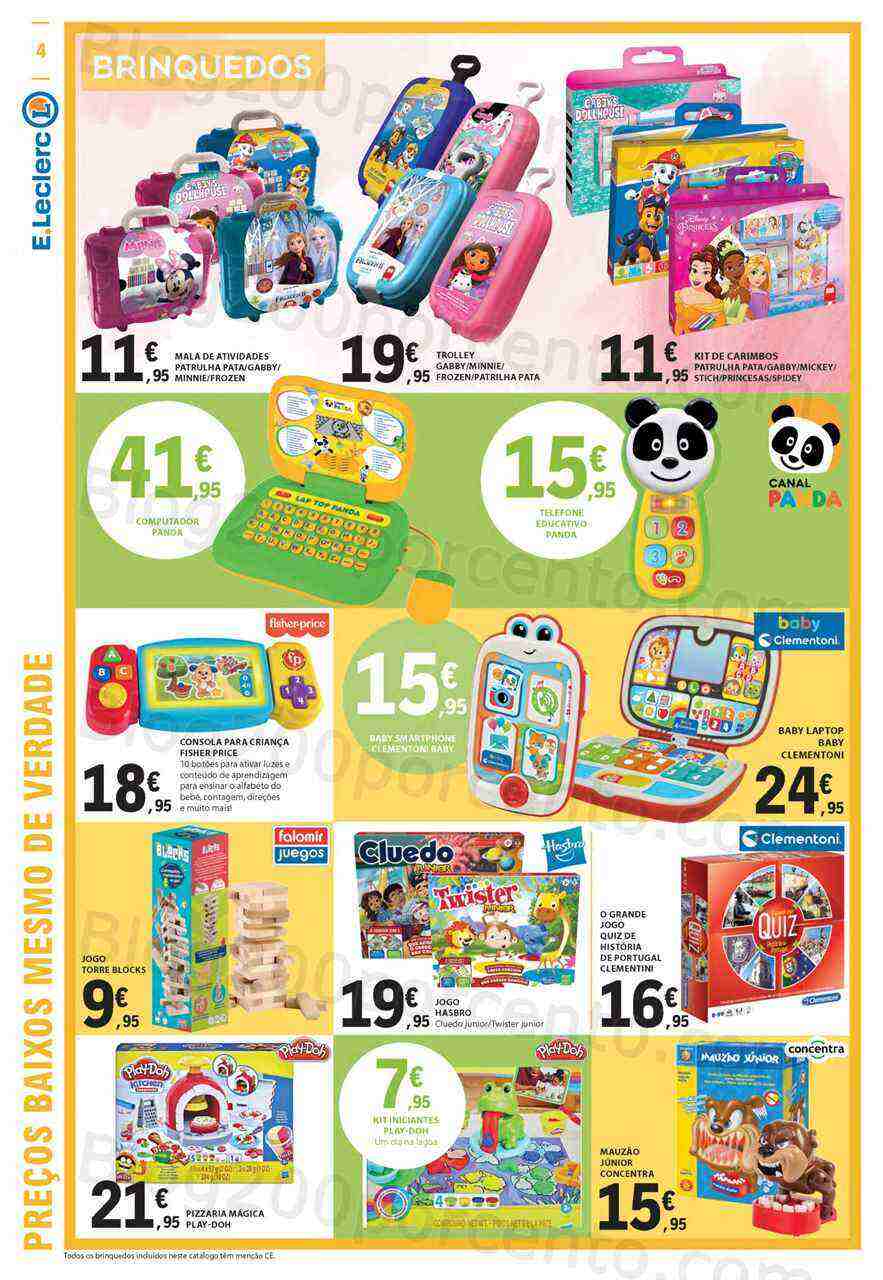 Antevisão Folheto E-LECLERC Promoções Bazar Páscoa - 30 março a 12 abril