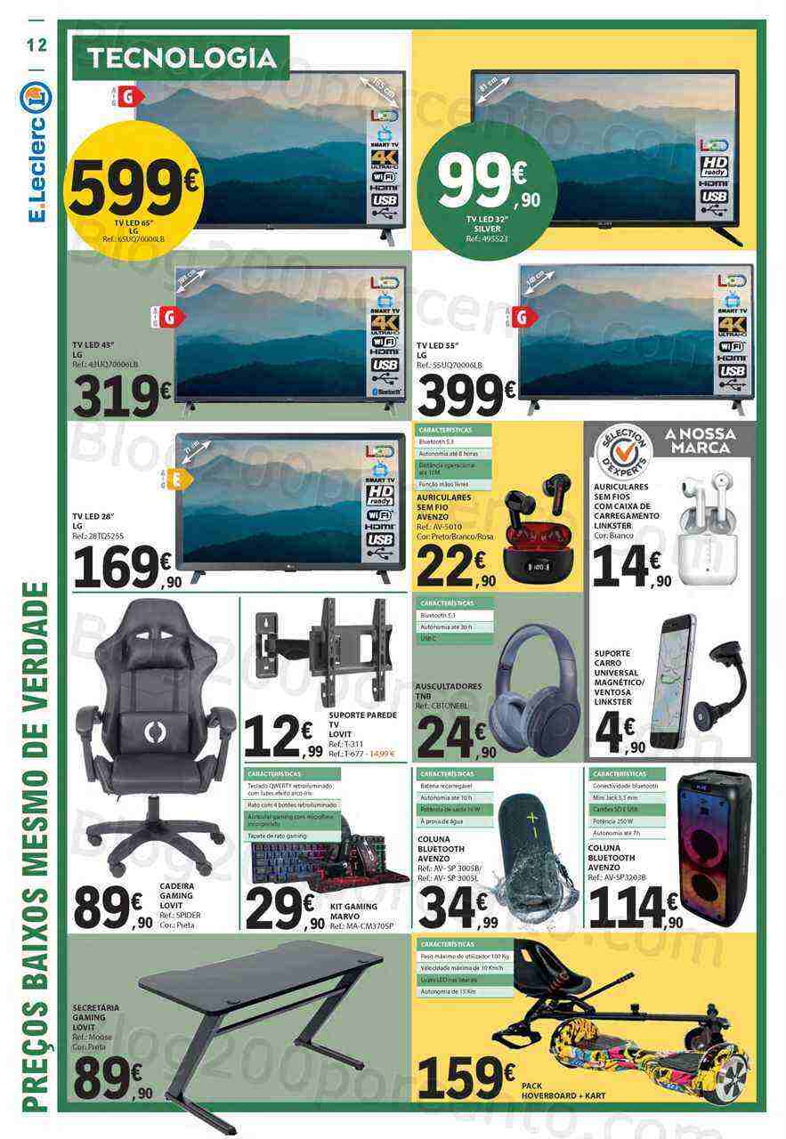 Antevisão Folheto E-LECLERC Promoções Bazar Páscoa - 30 março a 12 abril