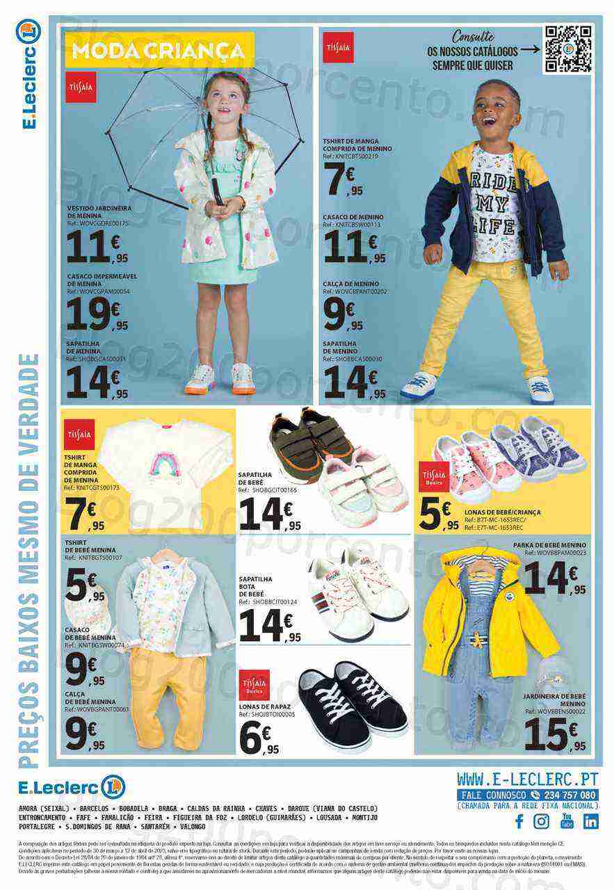 Antevisão Folheto E-LECLERC Promoções Bazar Páscoa - 30 março a 12 abril