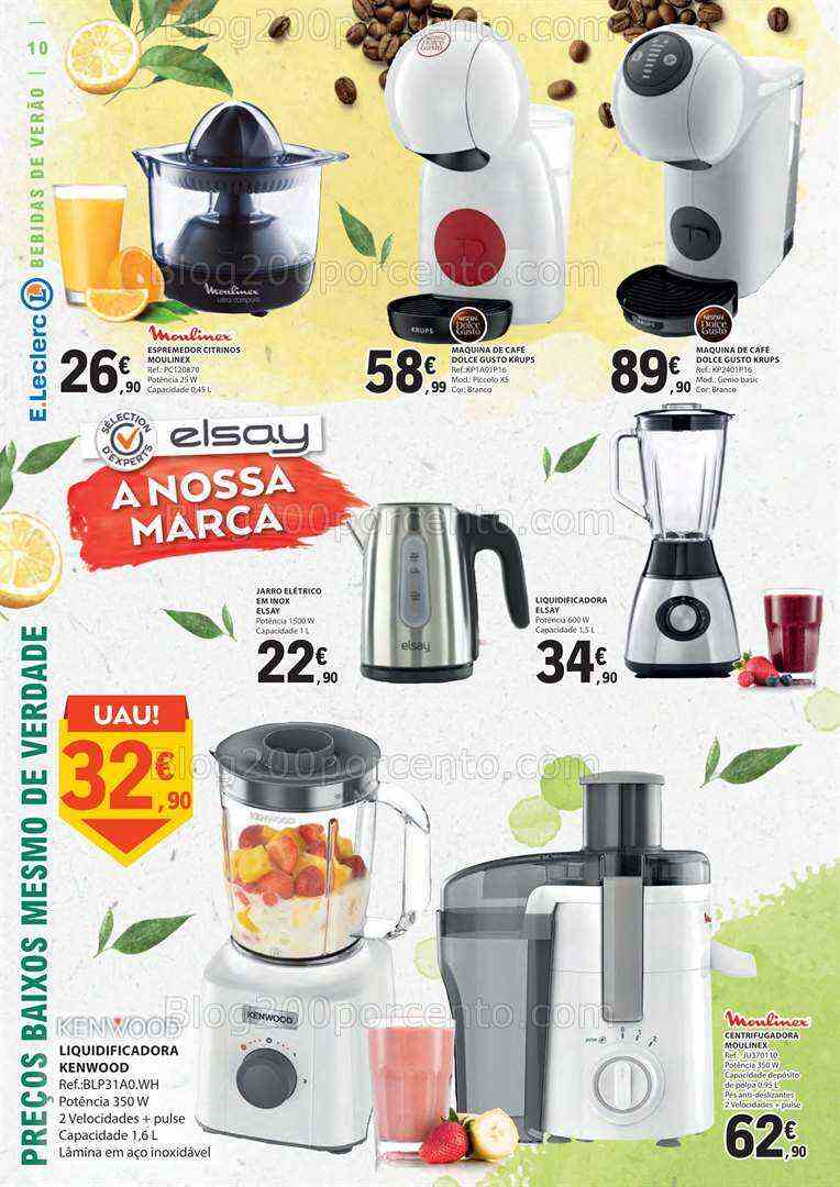 Antevisão Folheto E-LECLERC Especial Bebidas Promoções de 18 a 30 julho