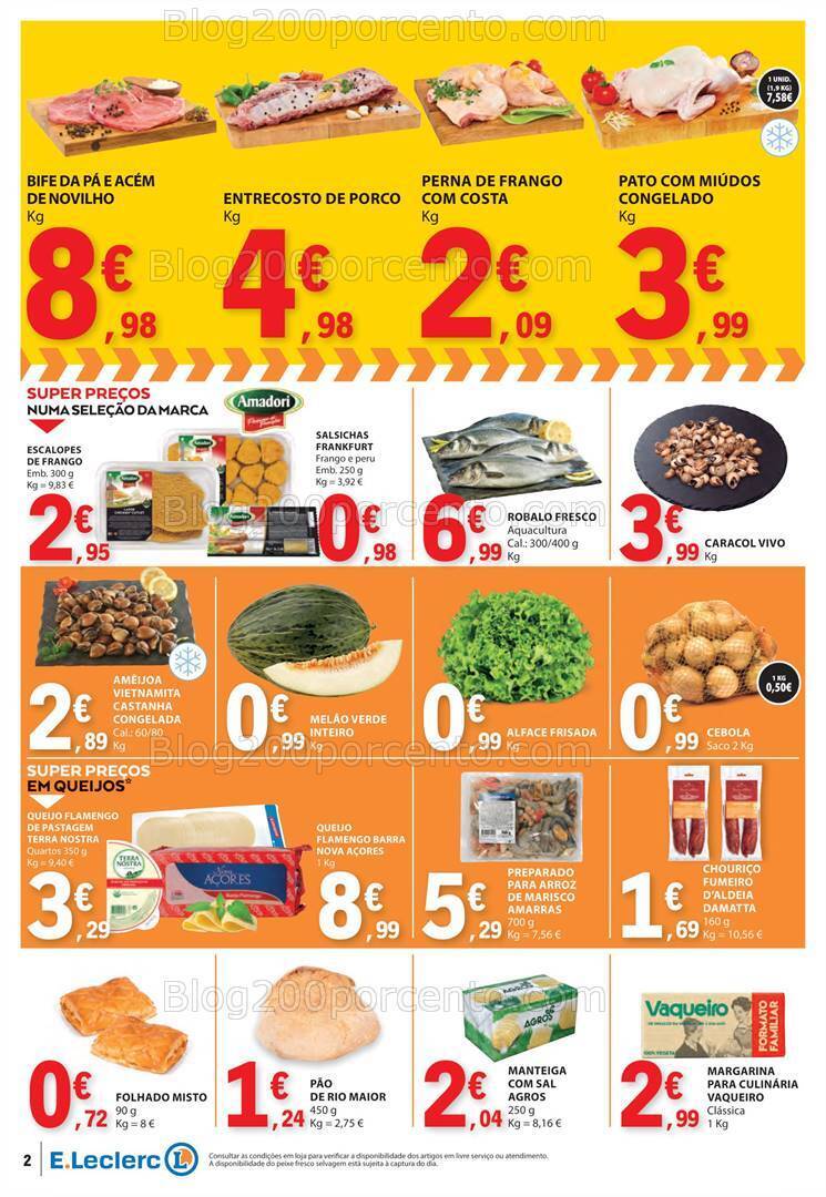 Antevisão Folheto E-LECLERC Promoções Fim de Semana - 12 a 14 julho