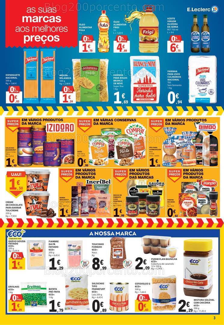 Antevisão Folheto E-LECLERC Promoções Fim de Semana - 13 a 15 outubro