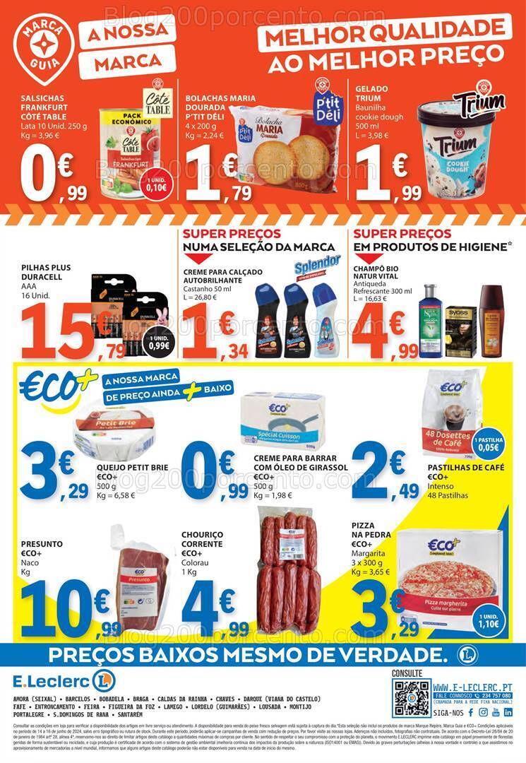 Antevisão Folheto E-LECLERC Promoções Fim de Semana - 14 a 16 junho