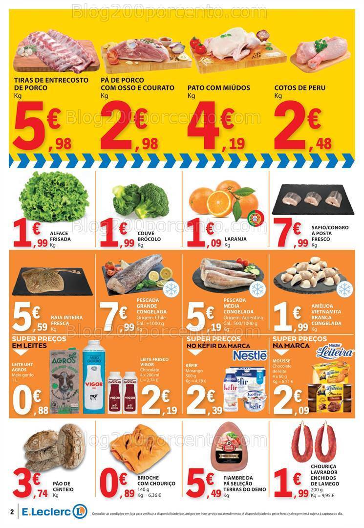 Antevisão Folheto E-LECLERC Promoções Fim de Semana - 16 a 18 fevereiro